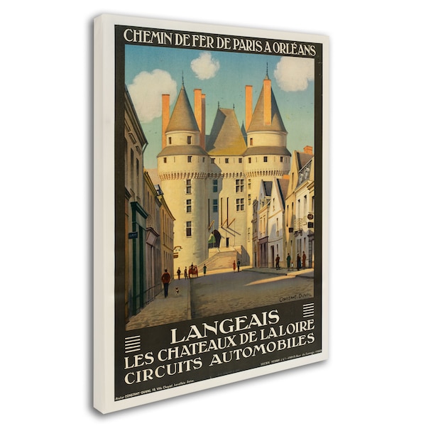 'Les Chateaux De La Langeais' Canvas Art,18x24